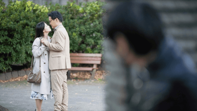 浮気調査現場の写真